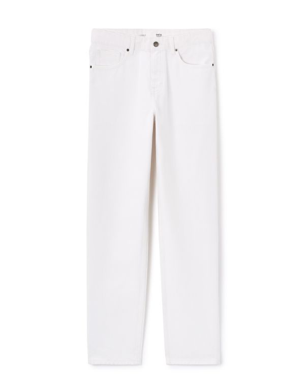Jean loose 100% coton - blanc
