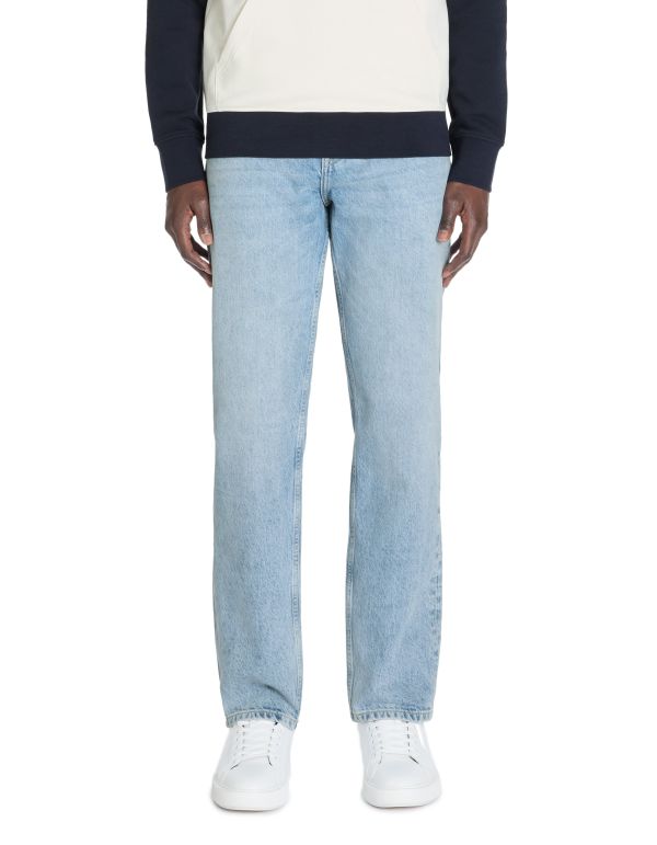 Jean loose 100% coton c75 - bleu clair