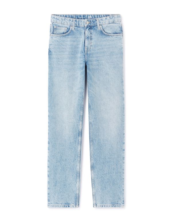 Jean loose 100% coton c75 - bleu clair