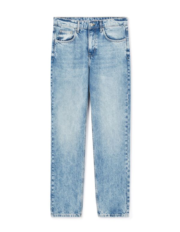 Jean loose 100% coton c75 - bleu clair