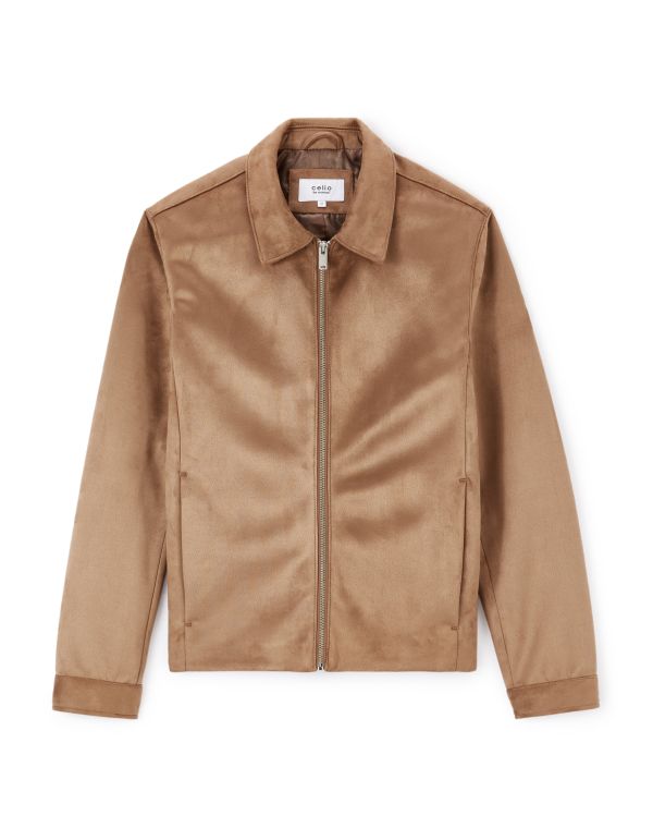 Veste col chemise - taupe