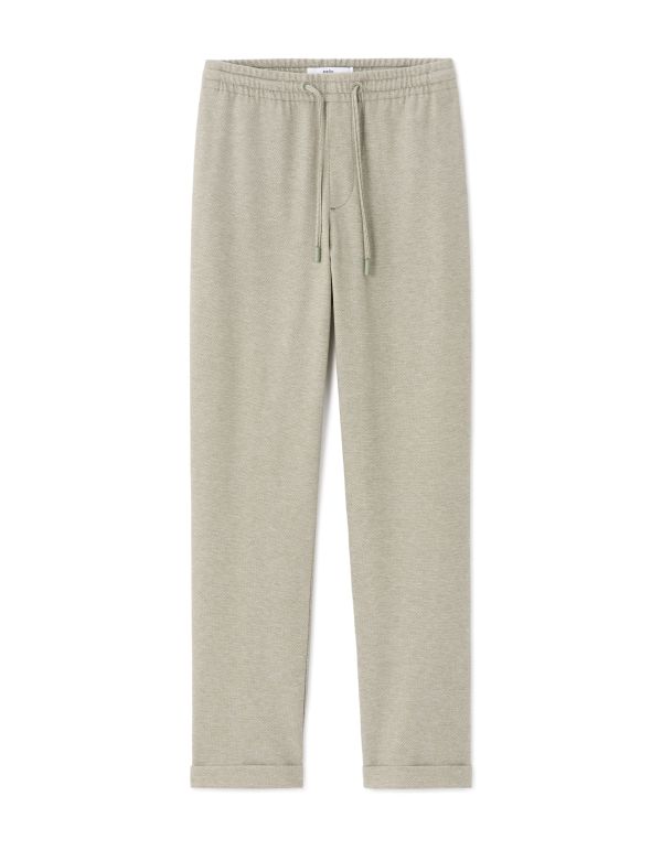 Pantalon 24H slim stretch 7/8e - vert clair