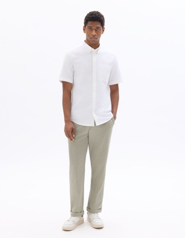 Pantalon 24H slim stretch 7/8e - vert clair