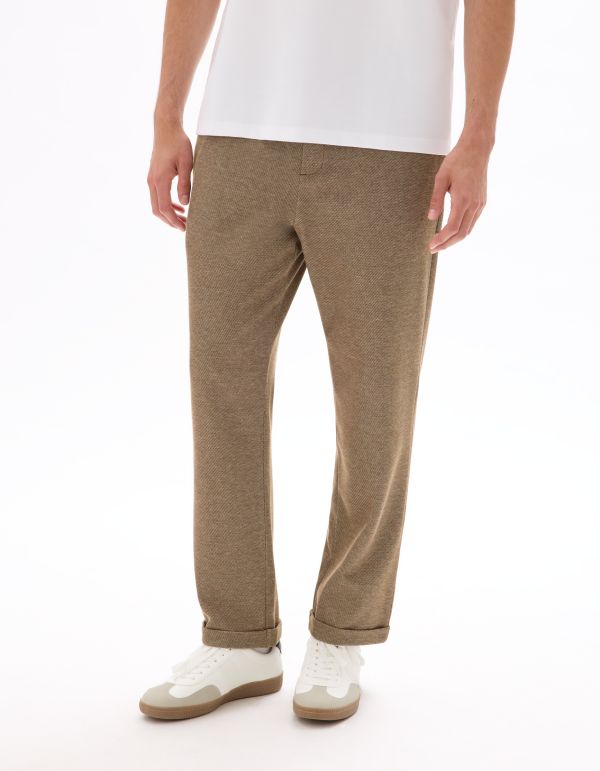 Pantalon 24H slim stretch - marron clair