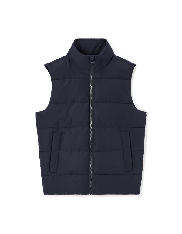 Doudoune sans manches col montant - marine