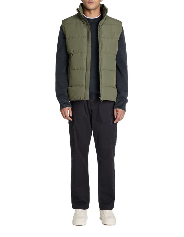 Doudoune sans manches col montant - vert