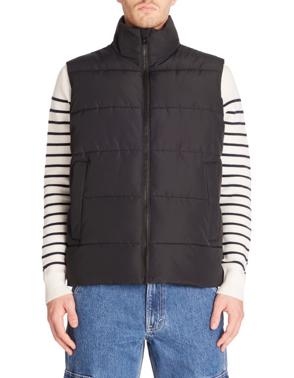 Doudoune sans manches col montant - noir