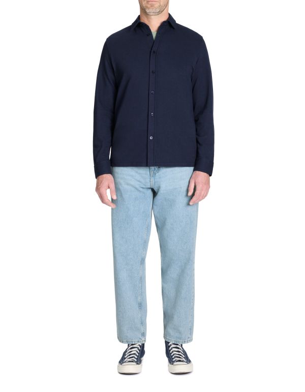 Jean baggy 100% coton c75 - bleu clair