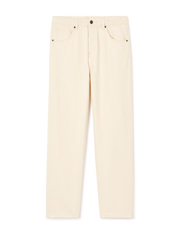 Jean baggy 100% coton c75 - beige