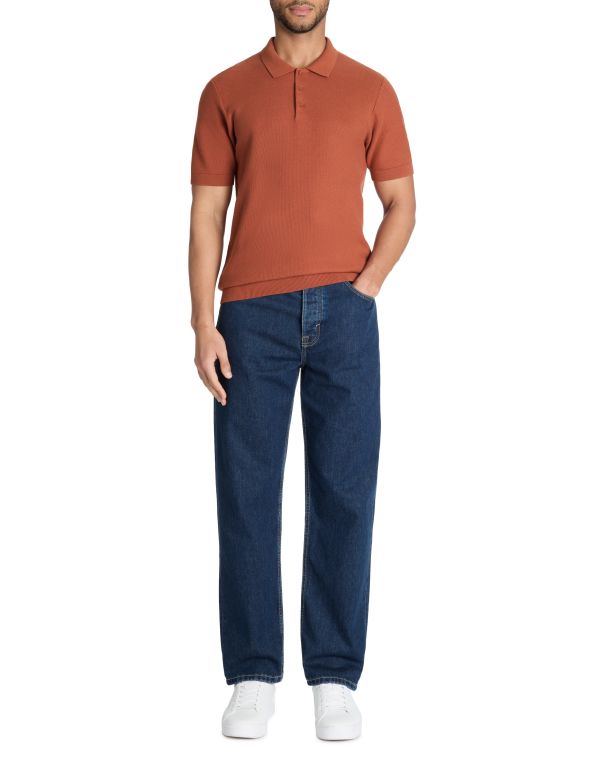 Polo regular 100% coton - marron