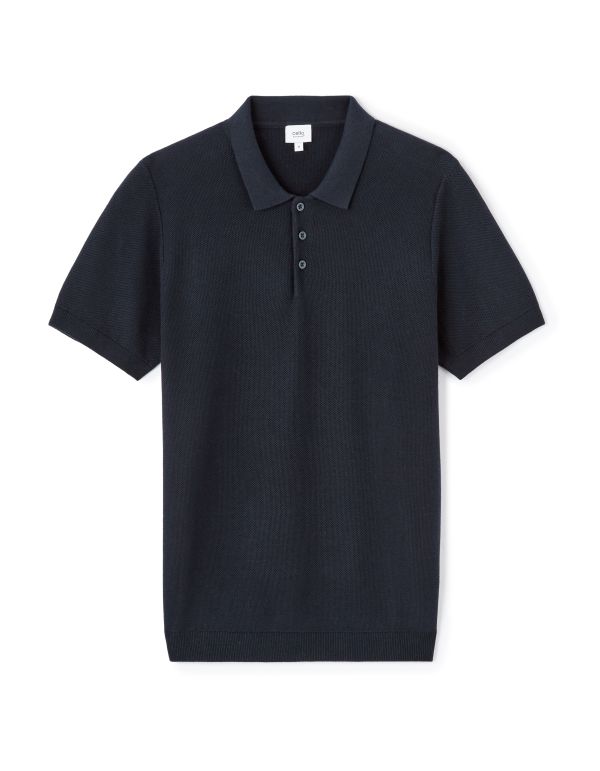 Polo regular 100% coton - marine