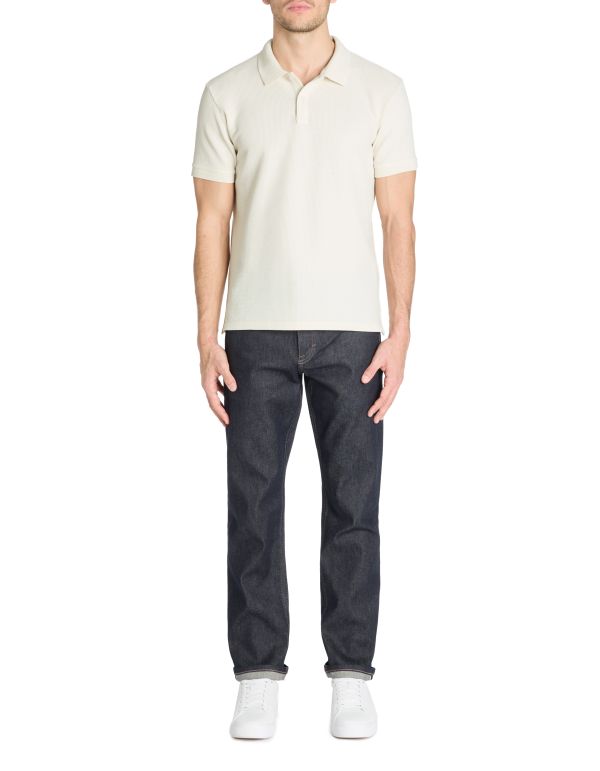 Polo regular 100% coton stretch - beige