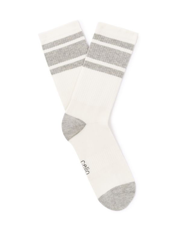 Chaussettes tige haute sport 100% coton stretch