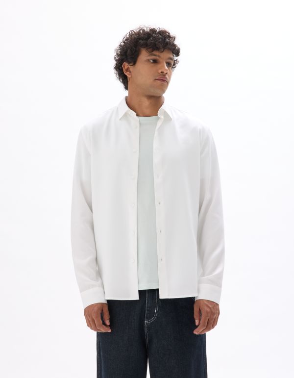 Chemise regular  100% TENCEL™ Lyocell - blanc