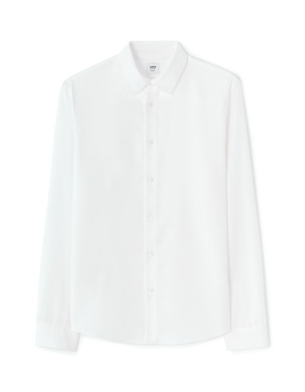 Chemise regular  100% TENCEL™ Lyocell - blanc