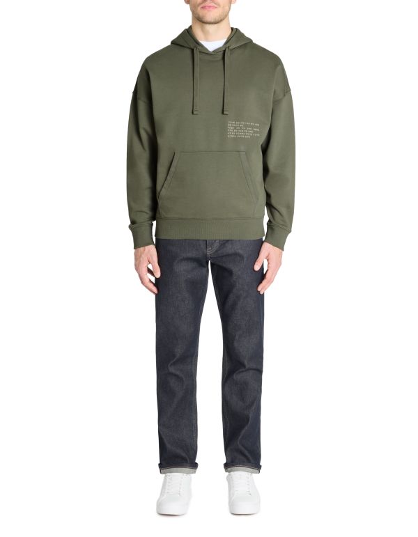 Sweat oversize col rond 100% coton - anthracite