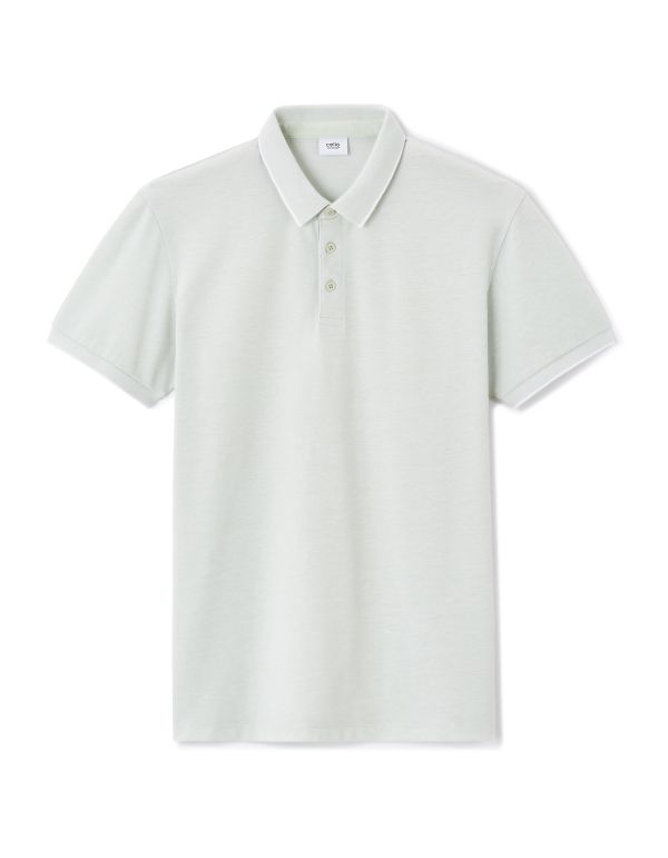 Polo regular coton mélangé - vert