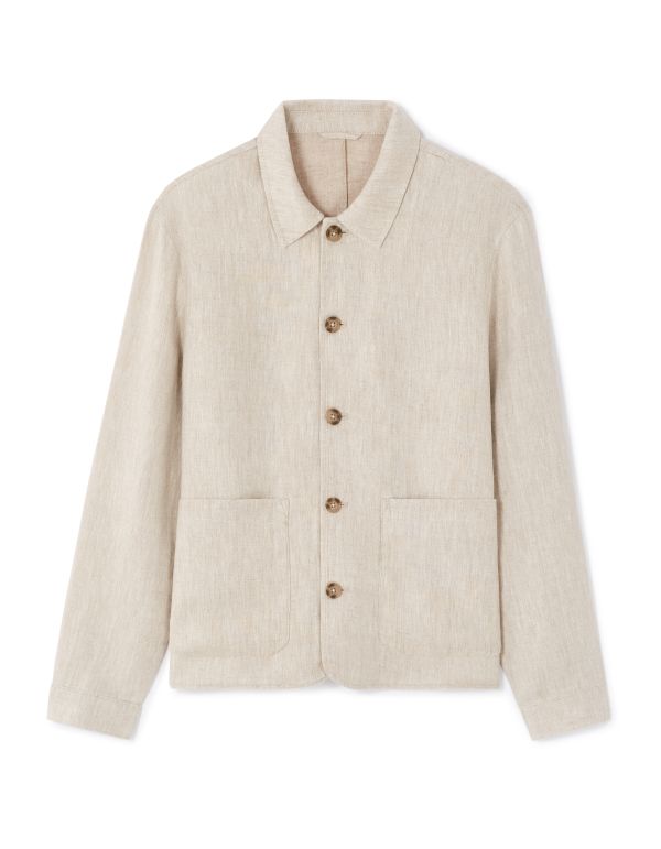 Veste col chemise - écru