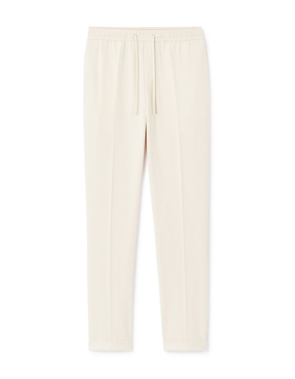 Pantalon straight stretch - beige