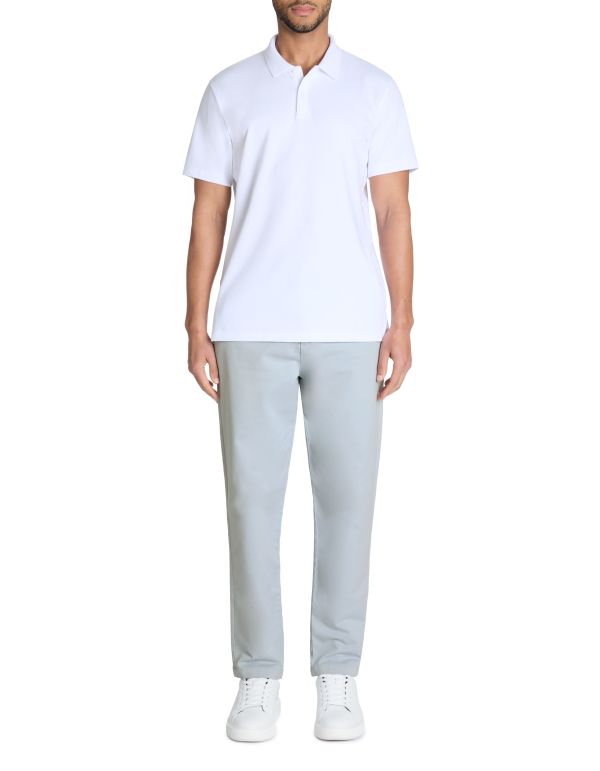 Chino slim 100% coton stretch - bleu clair
