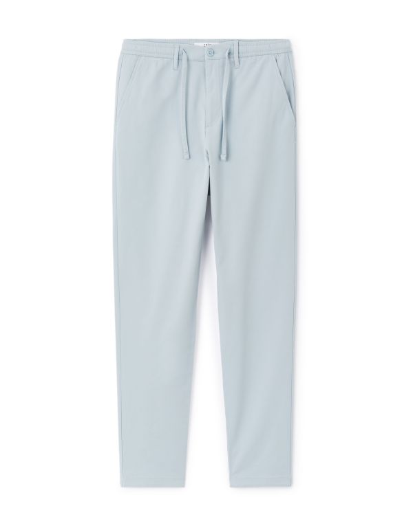 Chino slim 100% coton stretch - bleu clair