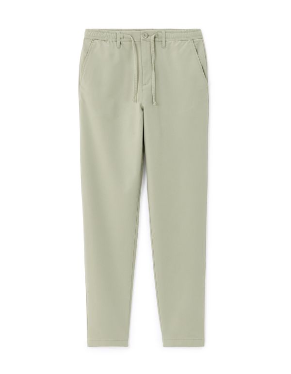Chino slim 100% coton stretch - vert