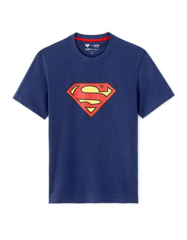 Superman - T-shirt bleu