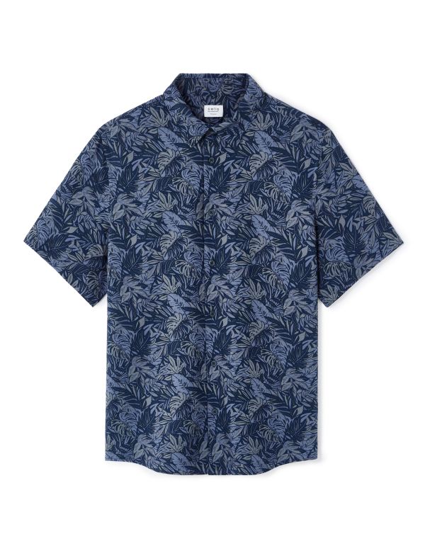 Chemisette regular 100% coton - bleu