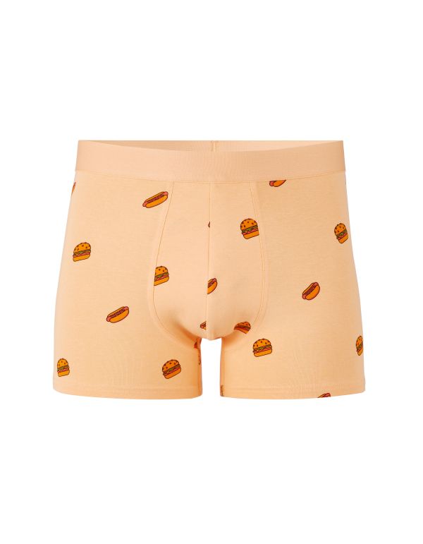 Boxer imprimé - orange