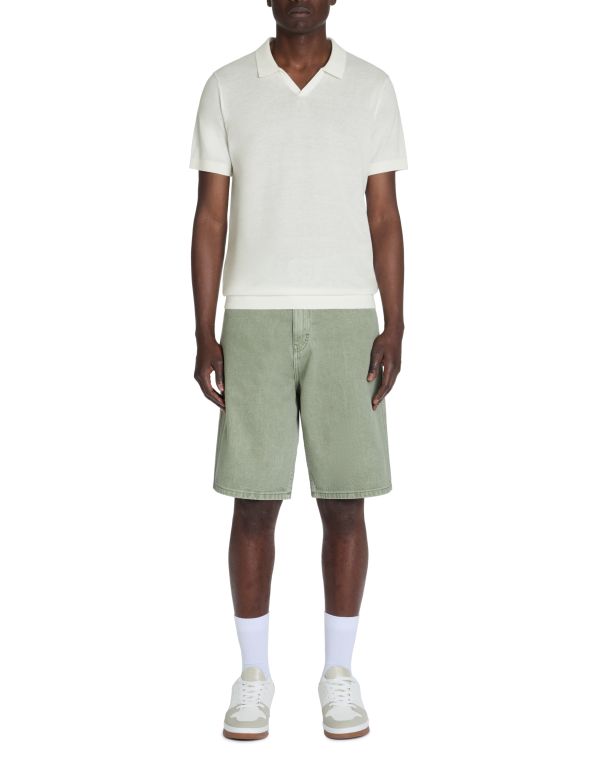 Polo slim en maille 100% coton - beige