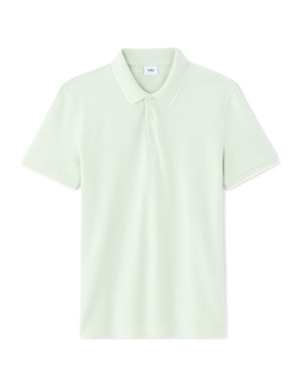 PO.02 Polo piqué regular 100% coton - vert menthe