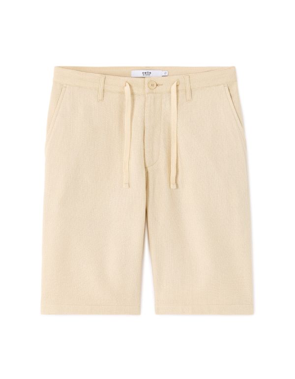 Bermuda 100% coton - beige