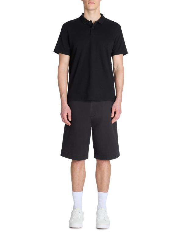 Bermuda 100% coton stretch - noir