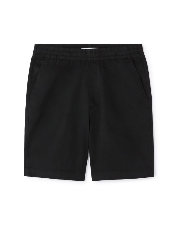 Bermuda 100% coton stretch - noir
