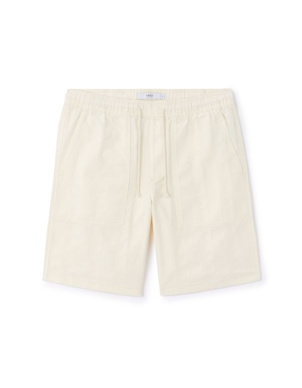 Bermuda 100% coton - beige