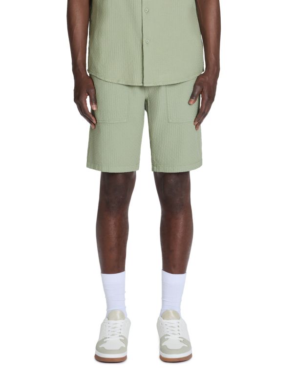 Bermuda 100% coton - vert