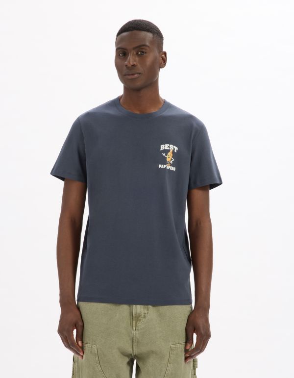 T-shirt Pap' apéro dans son coffret - marine