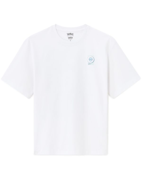 Pokémon - T-shirt blanc starters eau