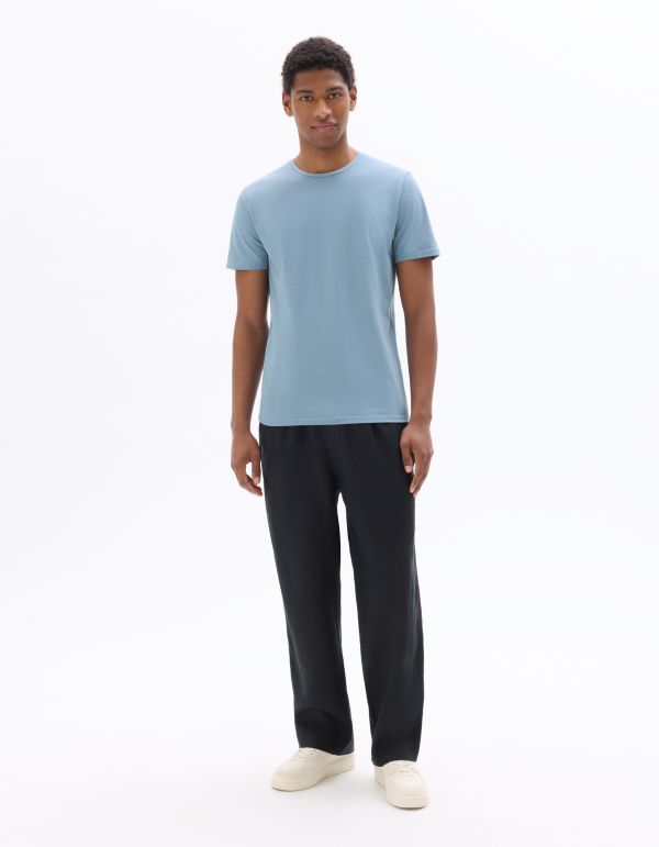 Pantalon loose 100% lin - noir