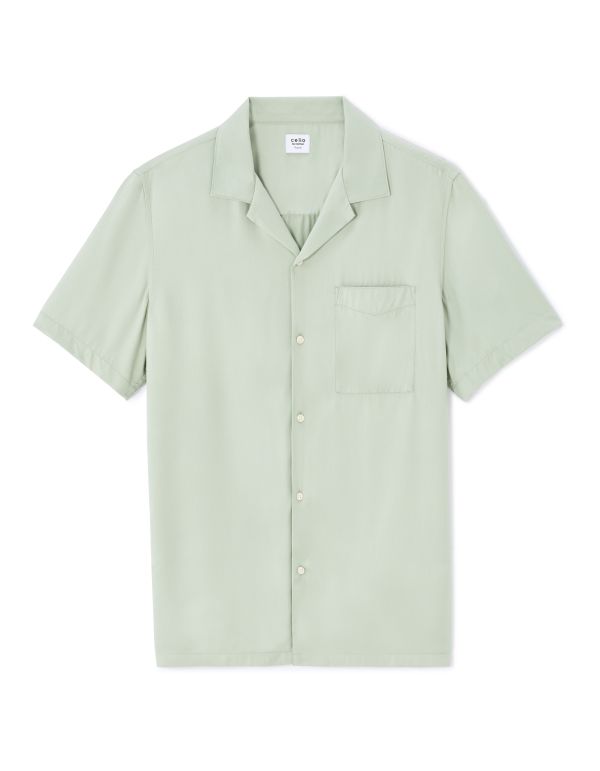 Chemisette regular 100% viscose - kaki