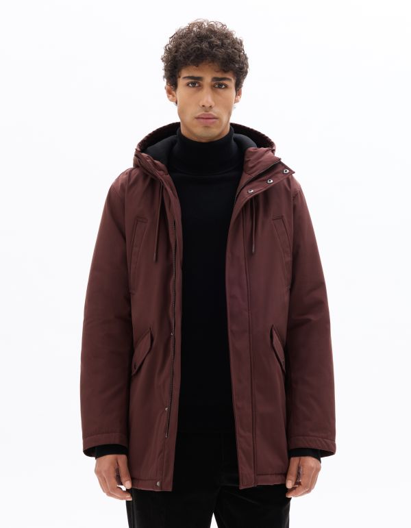 Parka Drycore à capuche déperlante - bordeaux