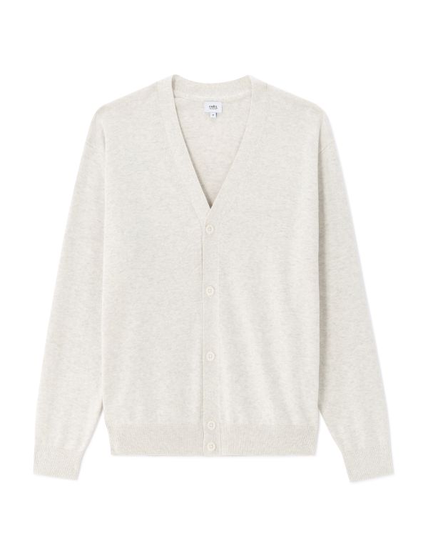 Cardigan 100% coton - blanc