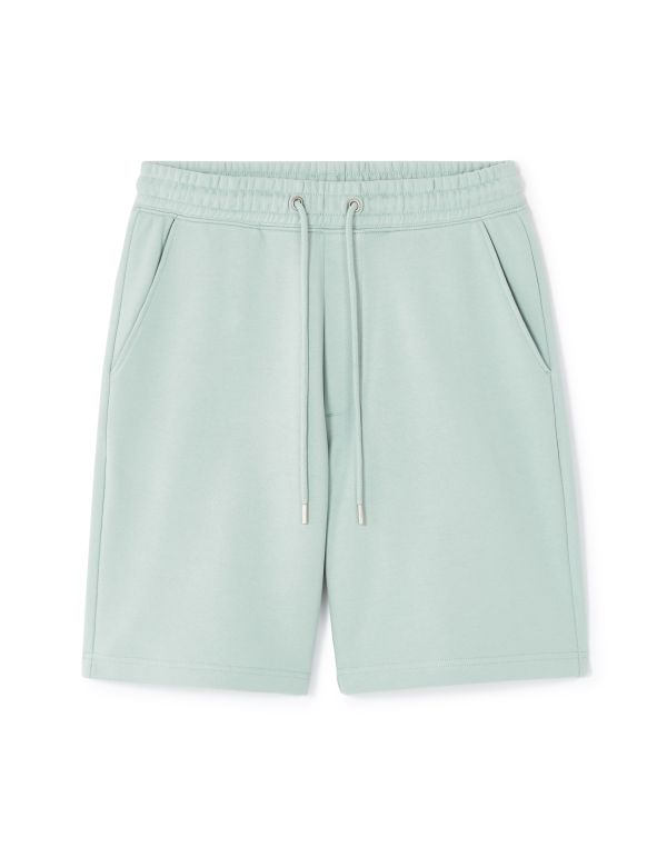 Bermuda en molleton 100% coton - vert clair