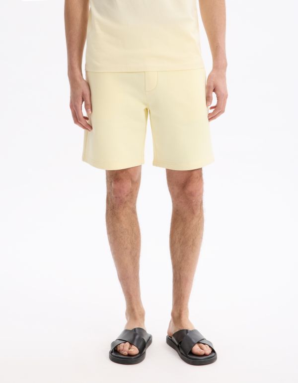 Bermuda 100% coton - jaune