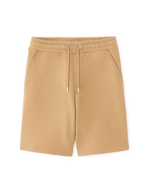 SW.05 Short en molleton 100% coton - beige clair