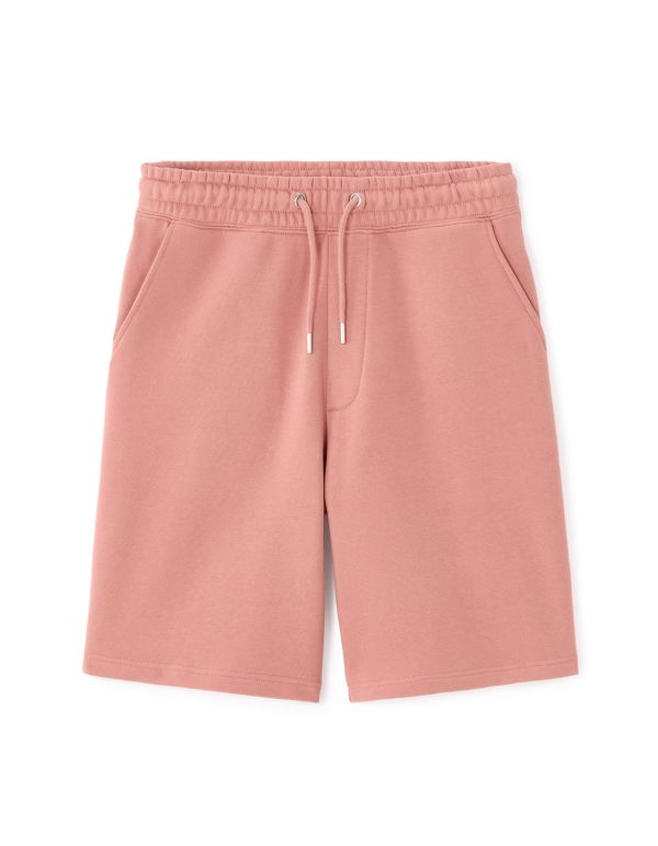 Short en molleton 100% coton - rose