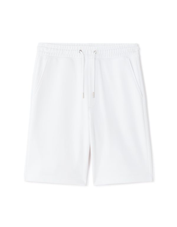 Short en molleton 100% coton - blanc
