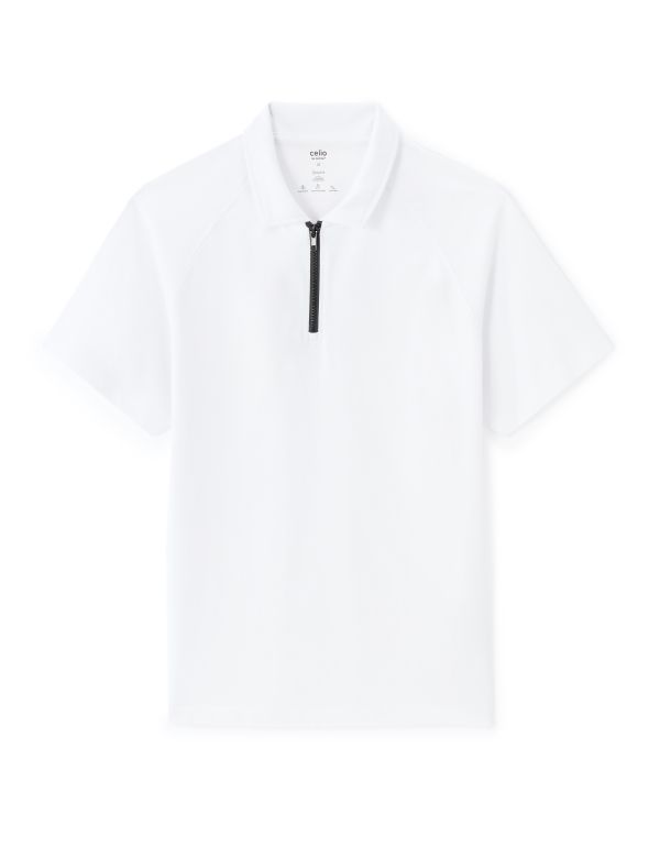 Polo regular Coolmax - blanc