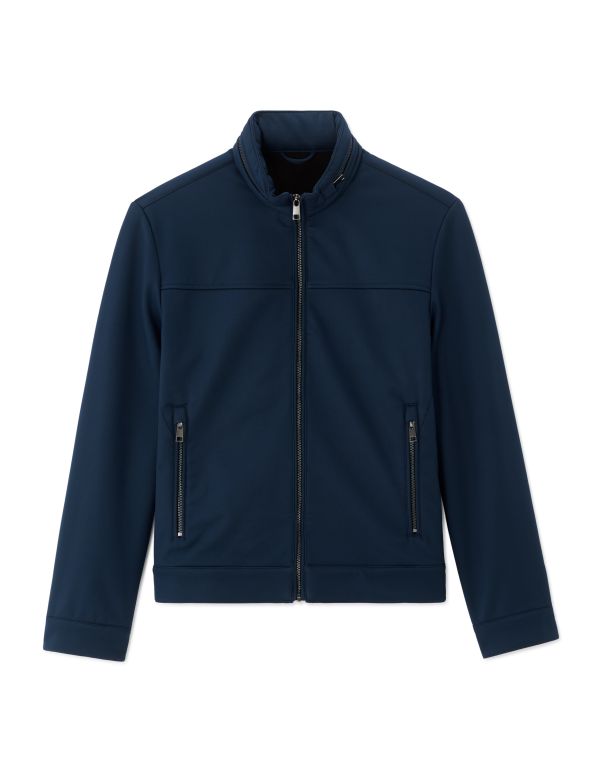 Blouson softshell col montant - Bleu foncé