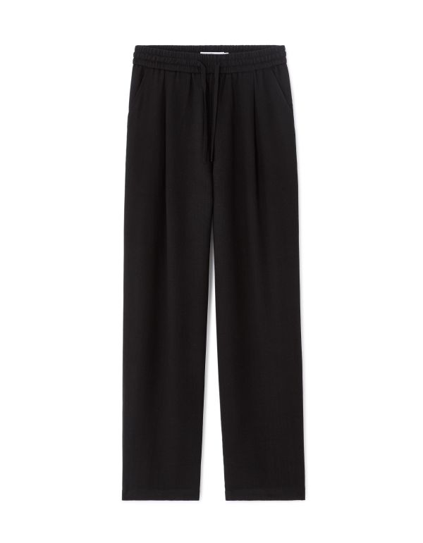 Pantalon loose texturé - noir